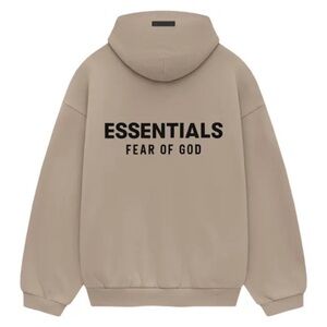 NEW Essentials Fear of God Hoodie Desert Sand FW24